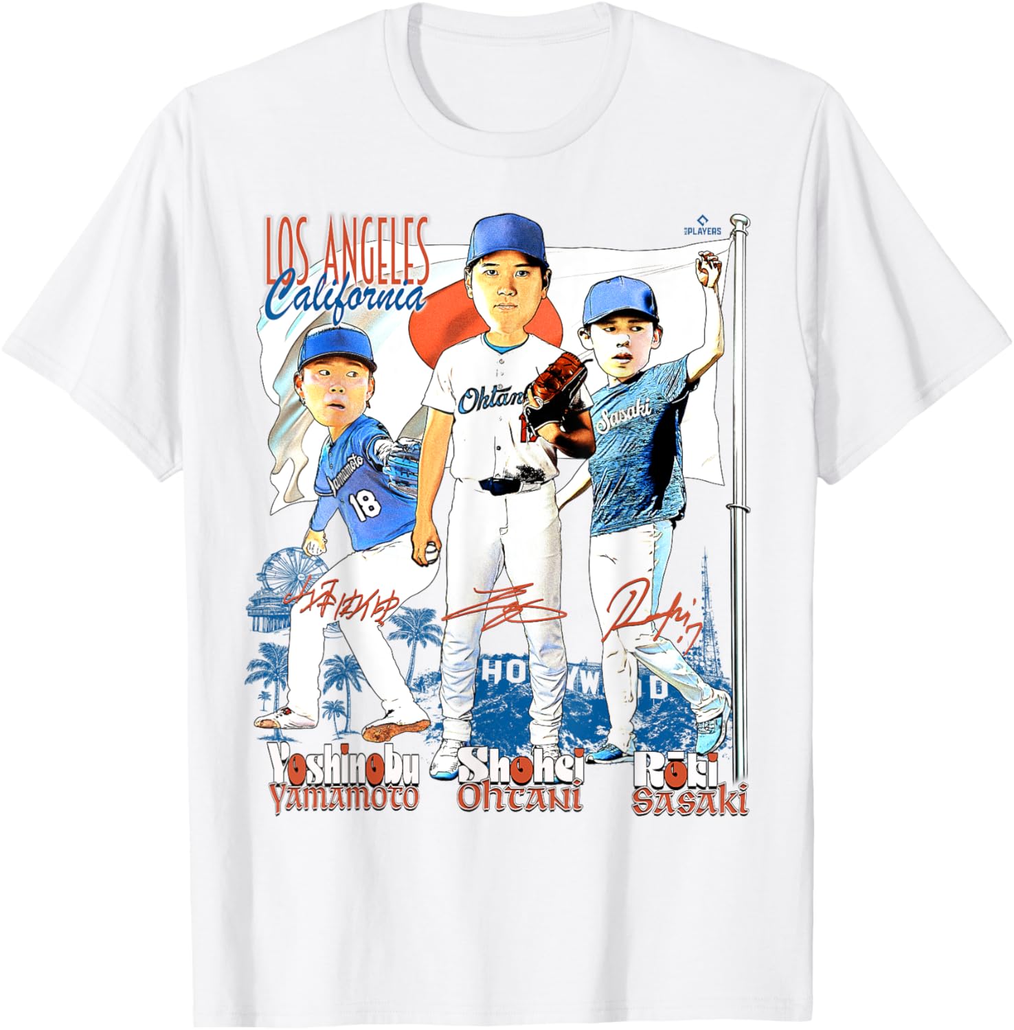 Ohtani Yamamoto Sasaki Los Angeles D MLB T-Shirt for Fans and Collectors - 1
