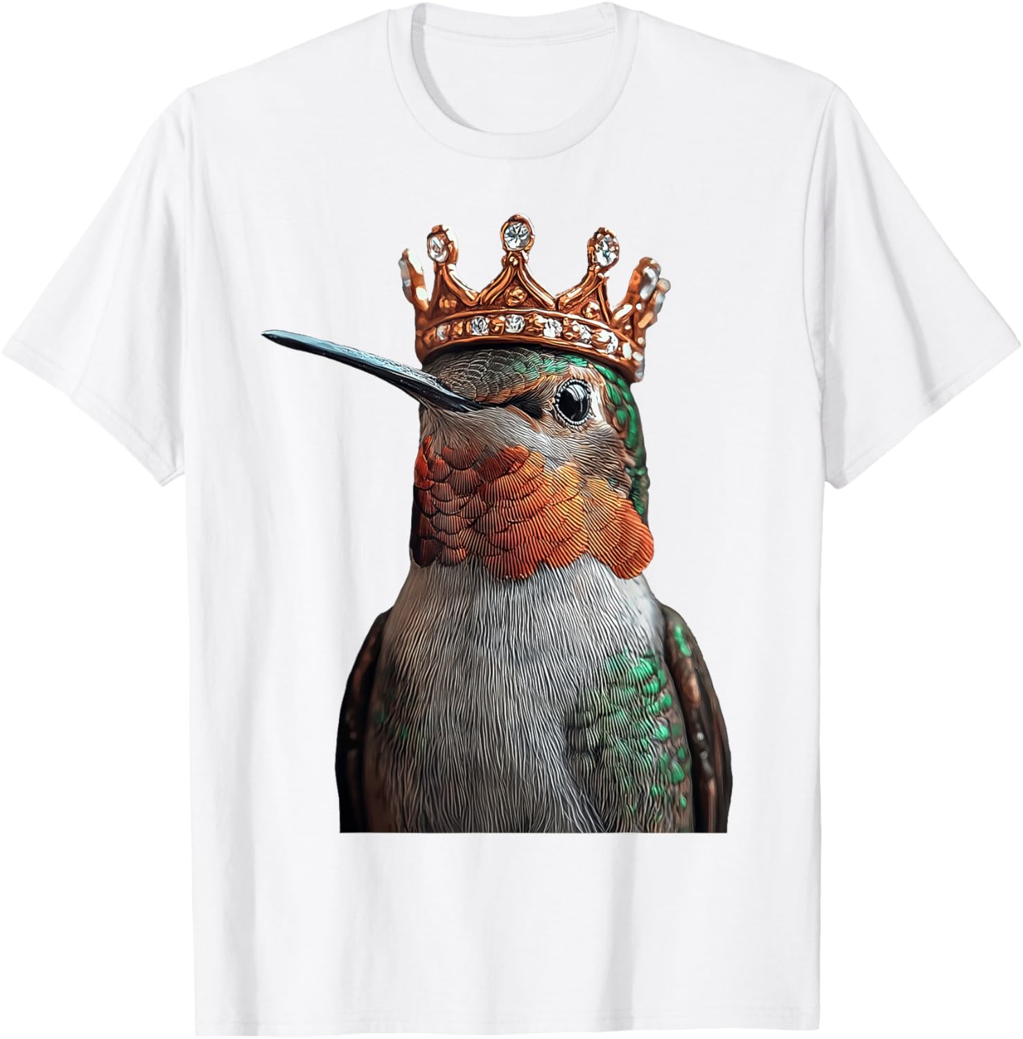 Hummingbird Crown T-Shirt for Nature Lovers - Stylish and Comfortable Design - 28