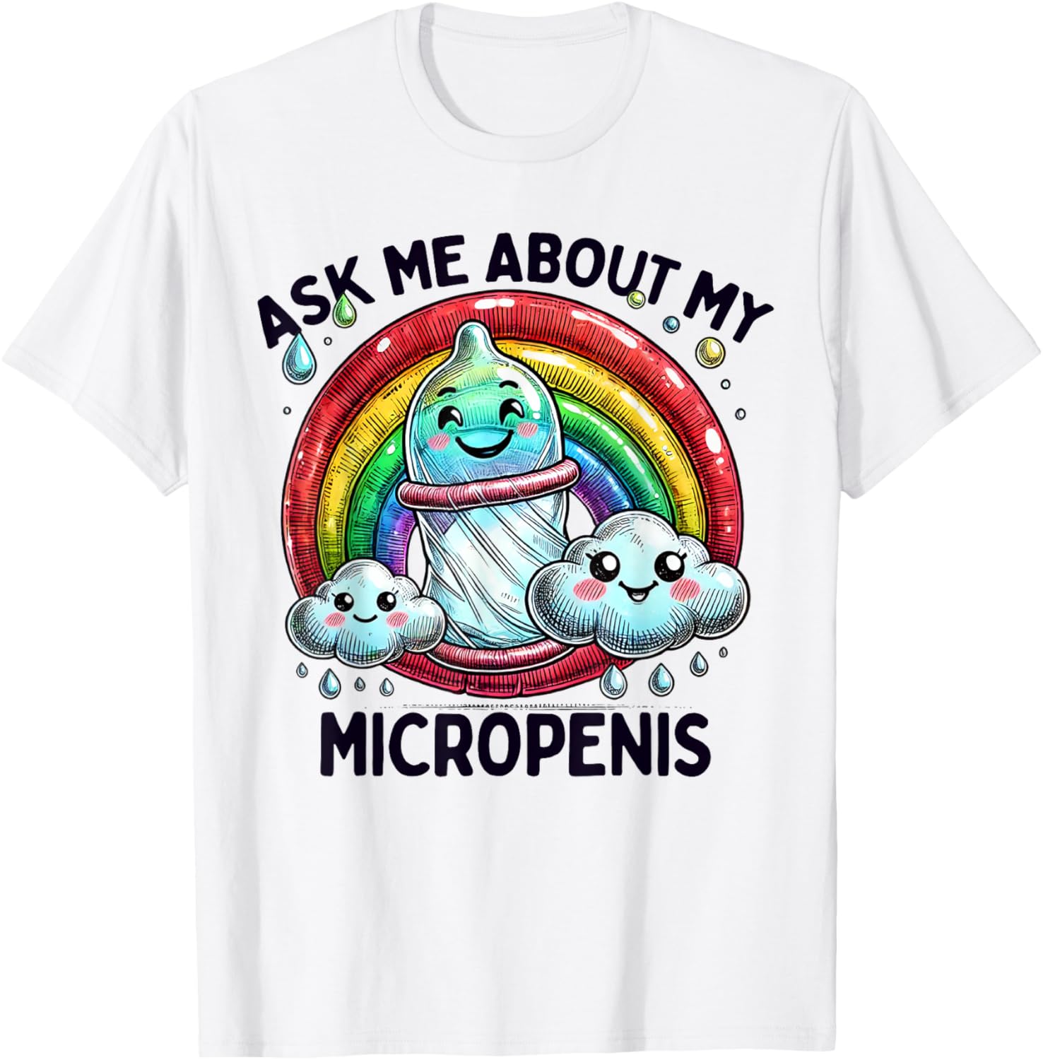 Funny Micropenis T-Shirt for Adults - Humorous Inappropriate Humor Shirt - 4