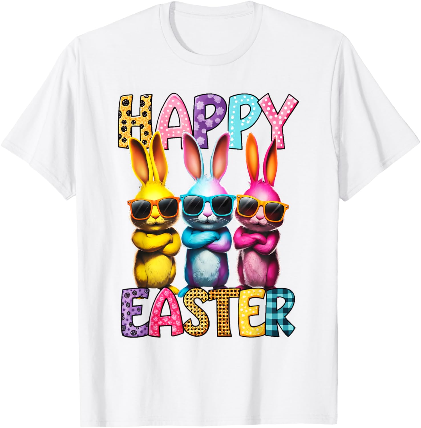 Funny Easter Bunny T-Shirt for Kids and Adults - Happy Easter Tees - 25