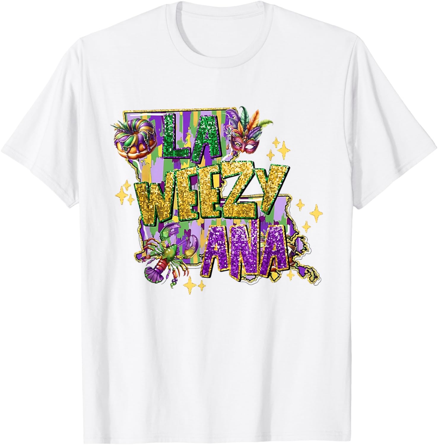 La Weezy Ana Mardi Gras T-Shirt for Fat Tuesday Celebrations - 2