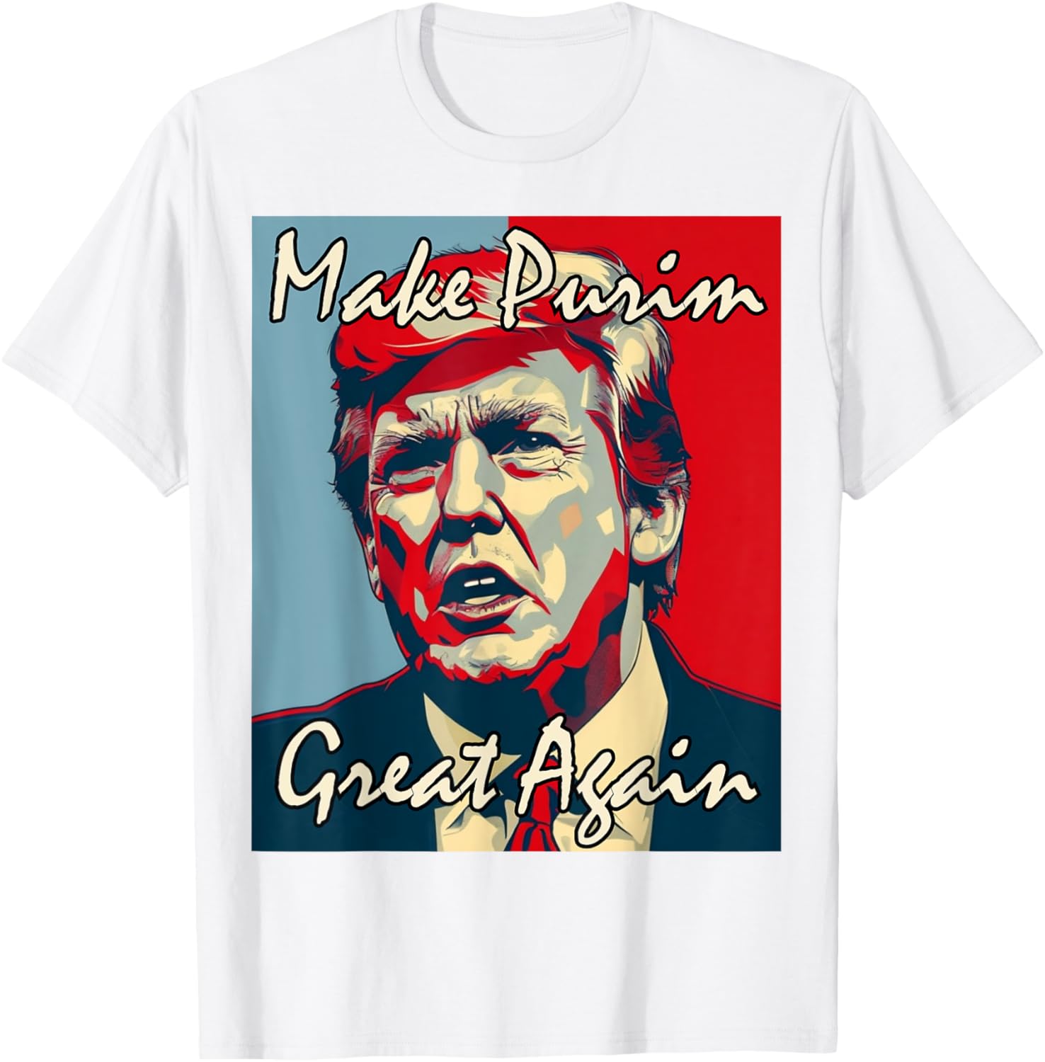 Make Purim Great Again Trump Costume T-Shirt for Festive Celebrations - 10