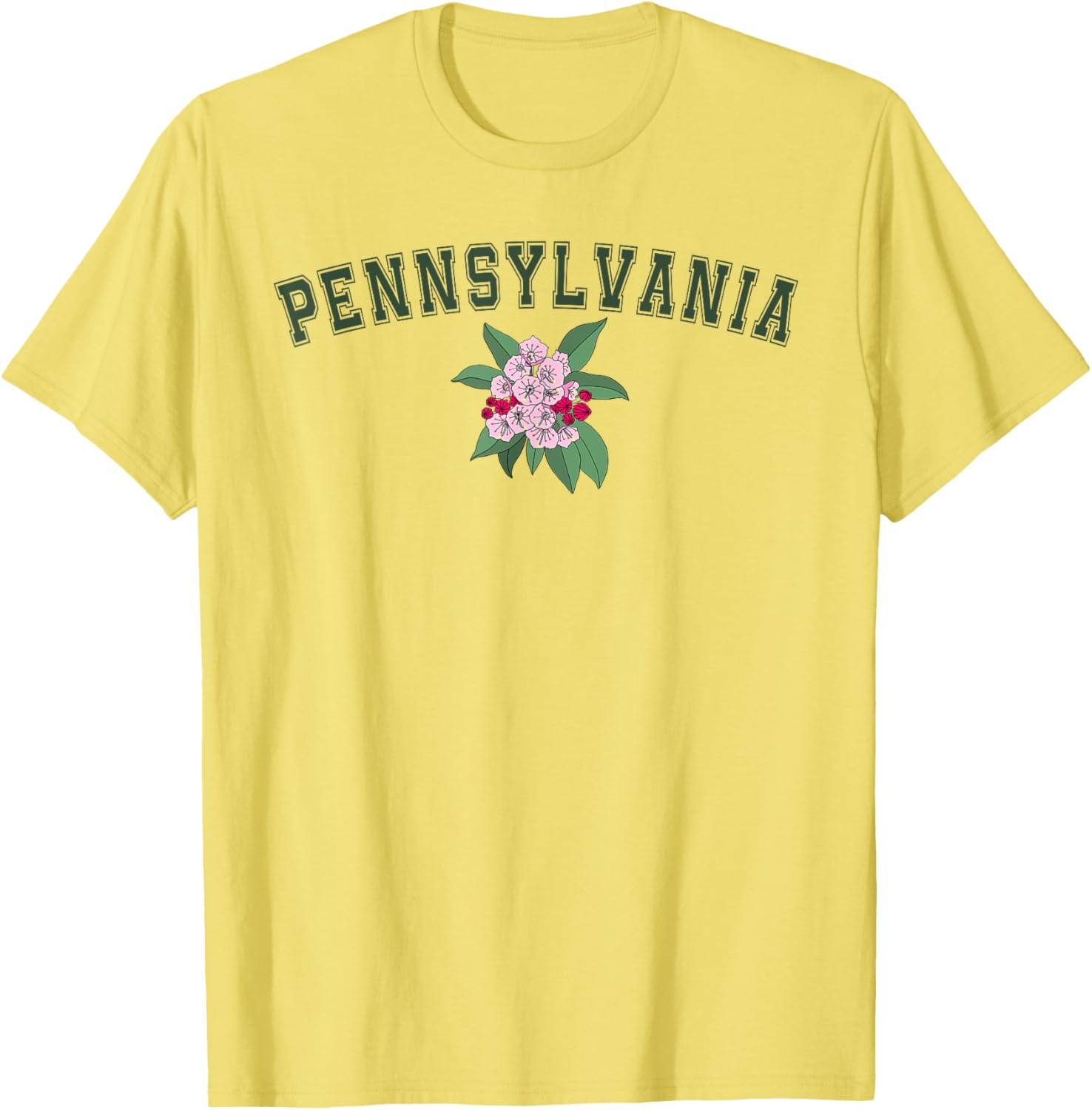 Pennsylvania Flower Graphic T-Shirt for Nature Lovers and Fans - 5