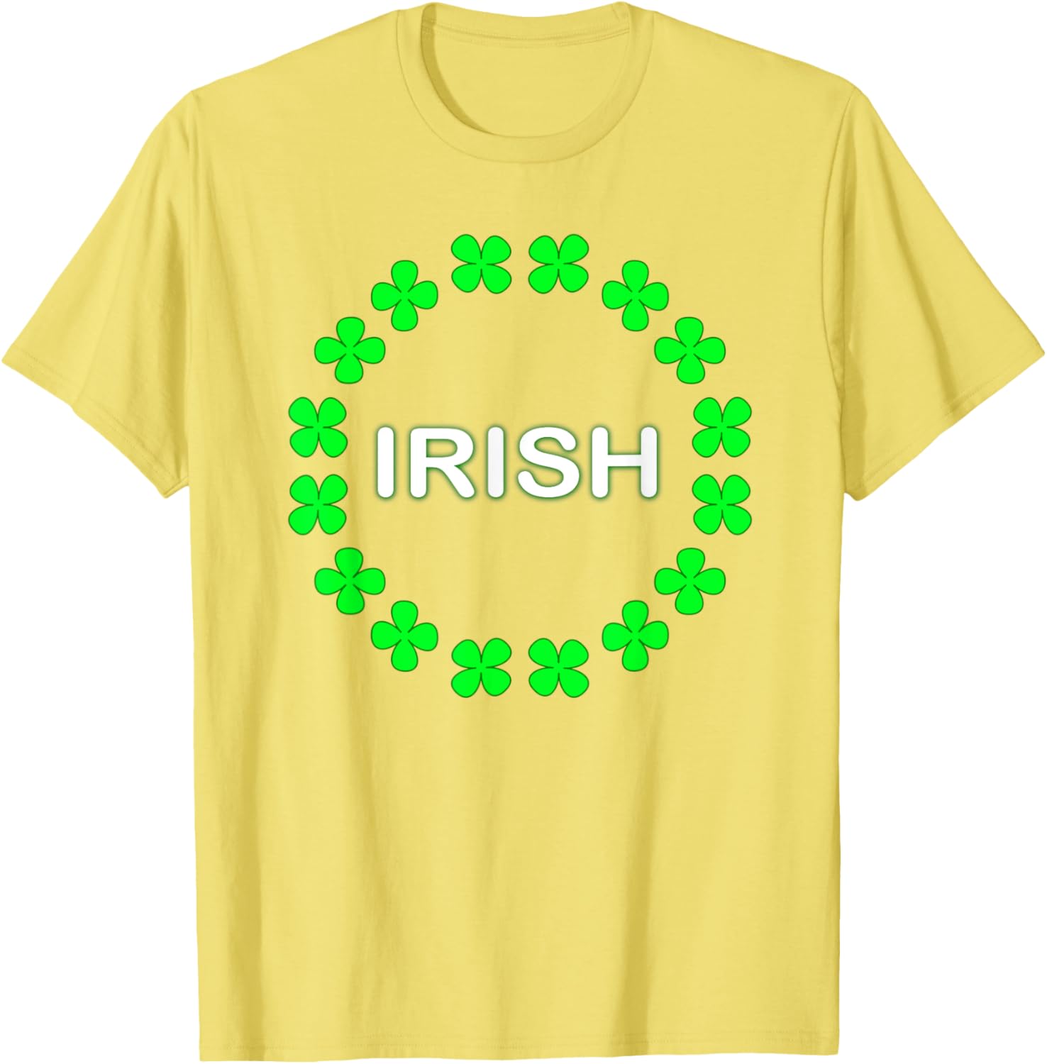 Irish Clover Circle St Patrick's Day T-Shirt for Festive Celebrations - 2