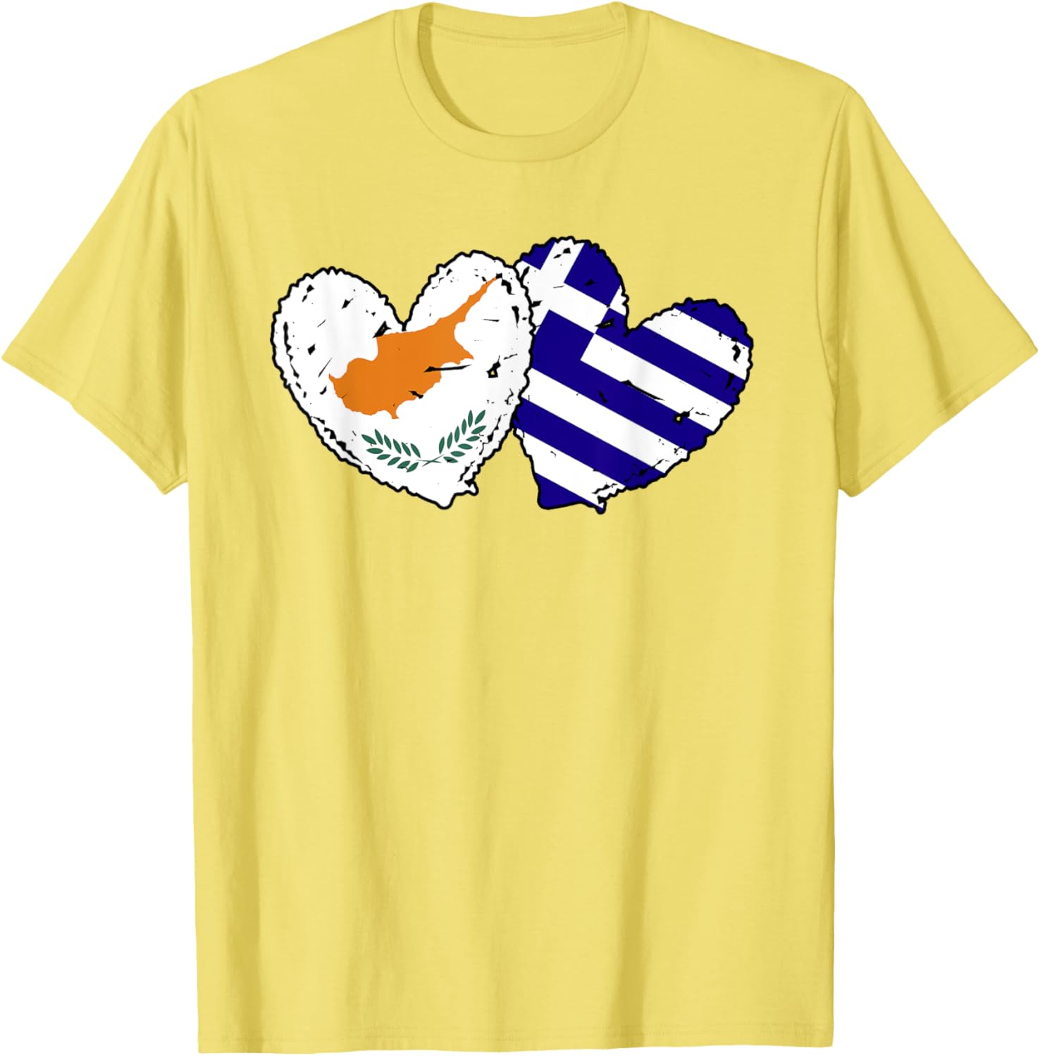 Cyprus Greece Heart Flag T-Shirt for Cypriot Greek Ancestry Lovers - 18