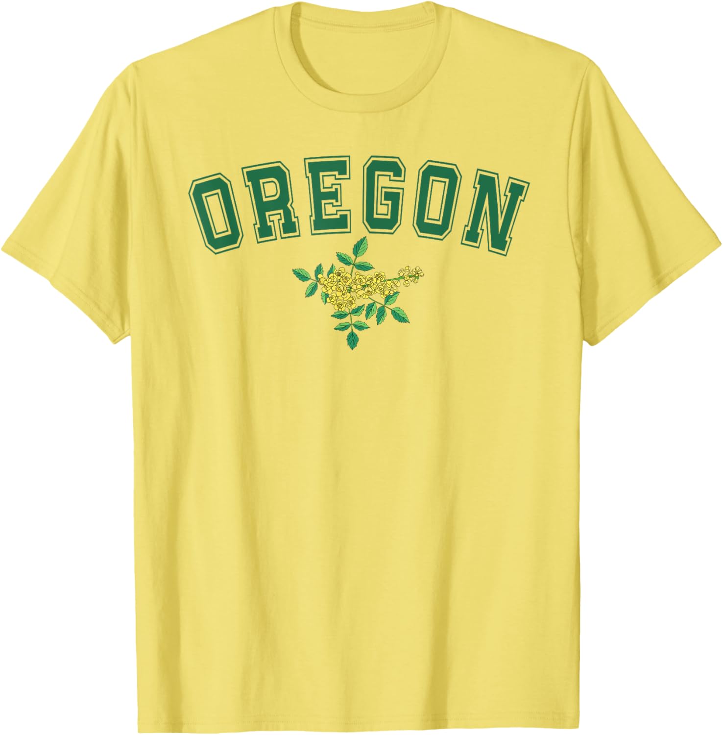 Oregon Flower T-Shirt Comfortable Casual Wear for Nature Lovers - 1