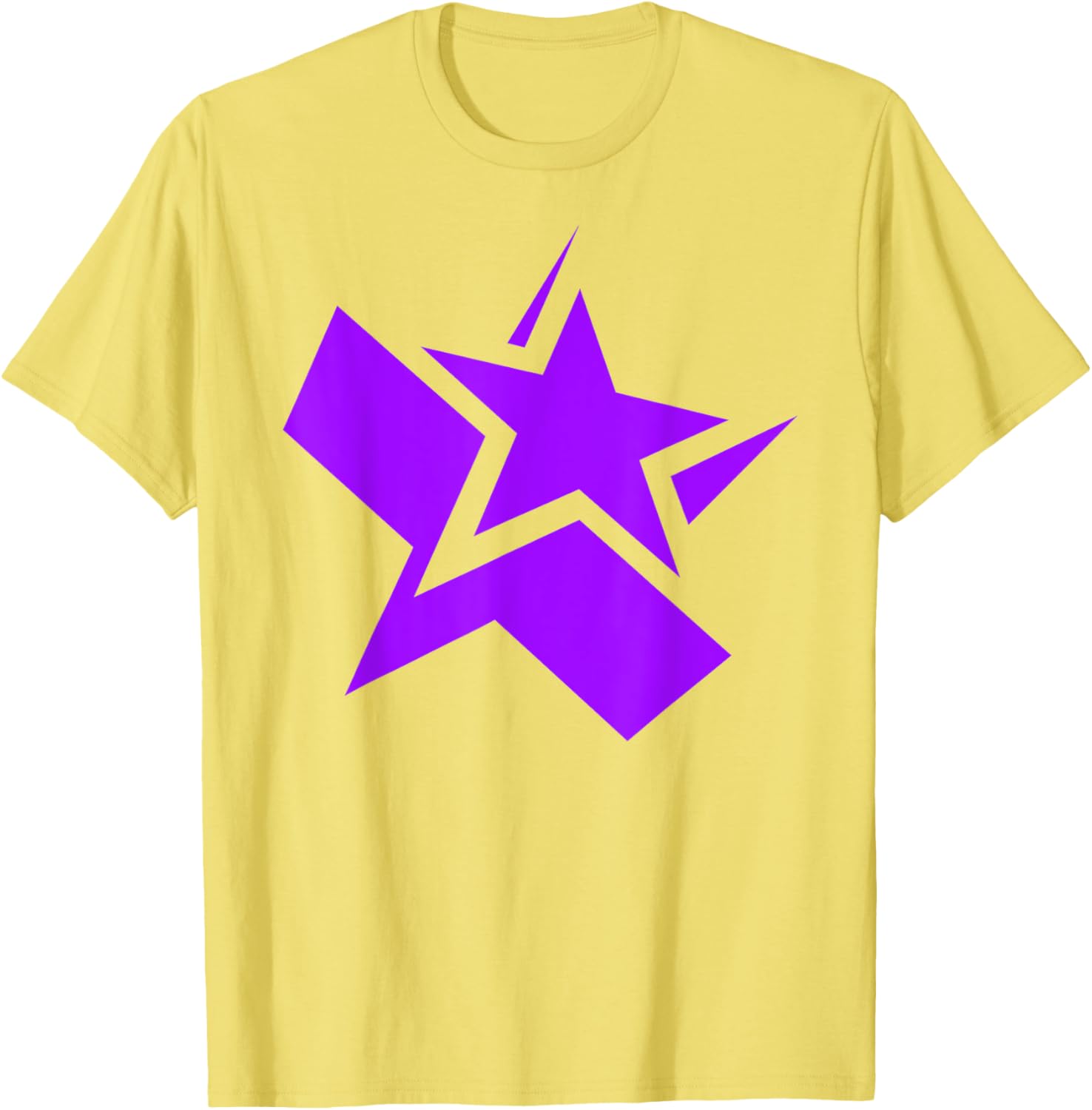 Purple Chunky Star Graphic T-Shirt for Stylish Casual Wear - 6