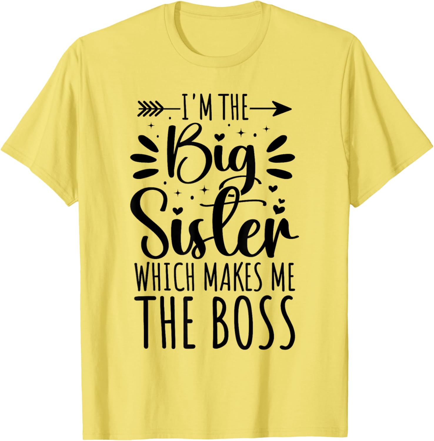 Big Sister Boss Funny Sibling T-Shirt for Proud Sisters - 9