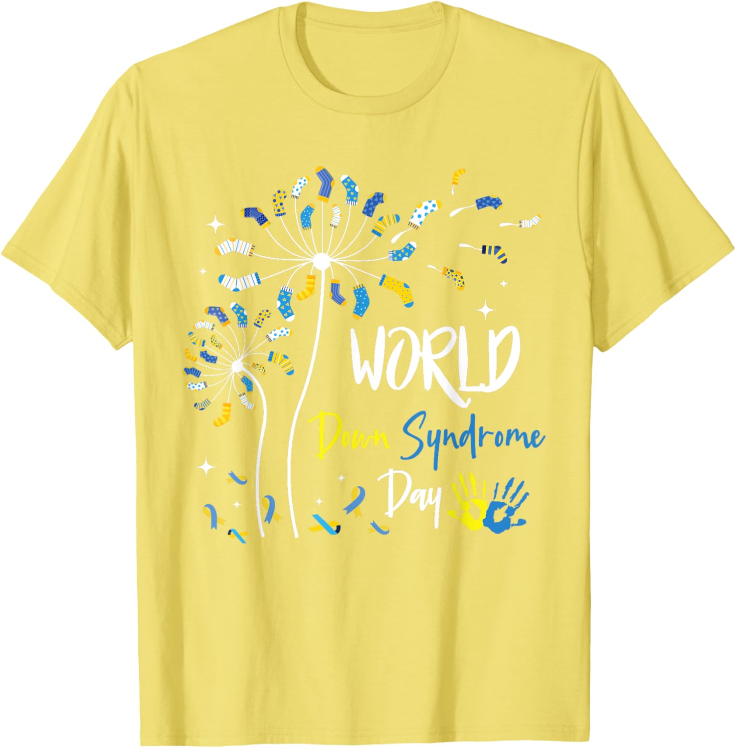 Rock Your Socks Down Syndrome Day Dandelion Awareness T-Shirt - 23
