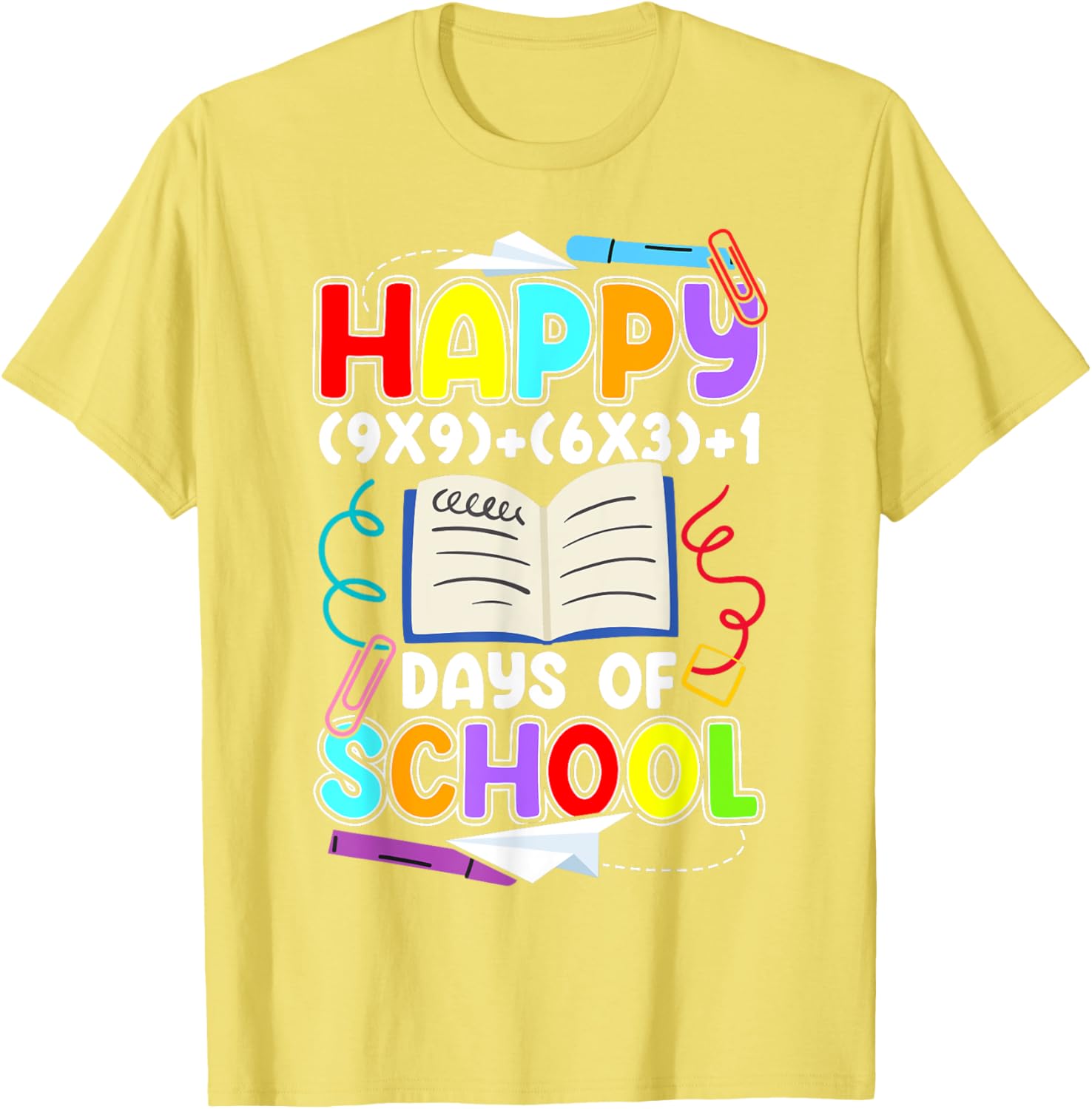 Happy 100 Days of School Math T-Shirt for Kids Celebrating 100th Day - 8