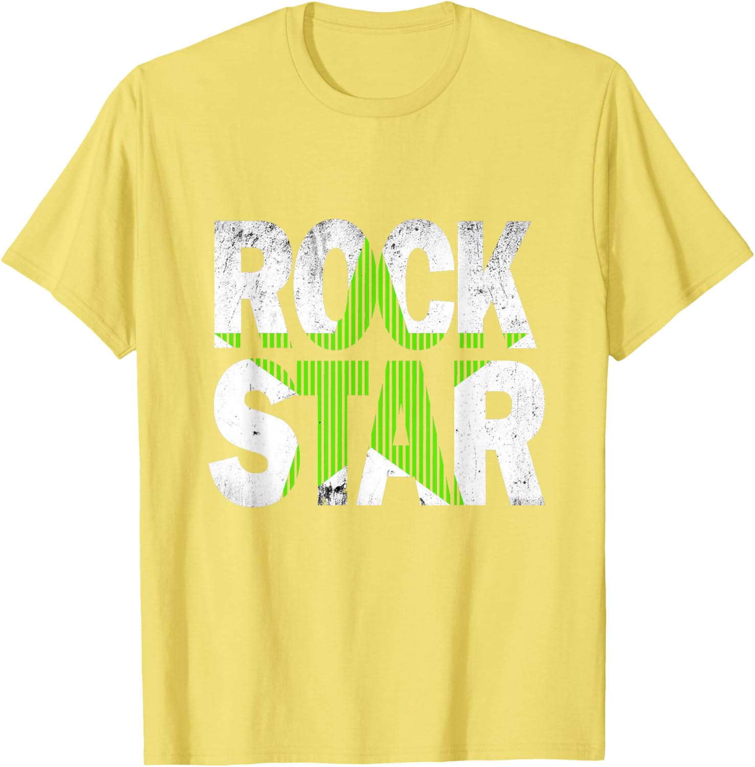 Green Rock Star Distressed Graphic T-Shirt for Trendy Casual Wear - 8
