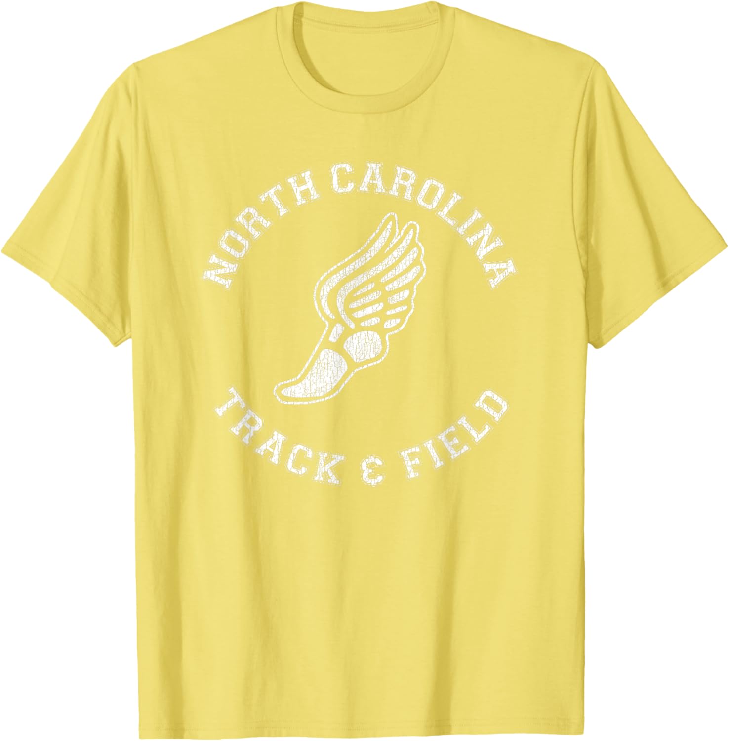 North Carolina Vintage 80s Track & Field Distressed T-Shirt for Fans - 19