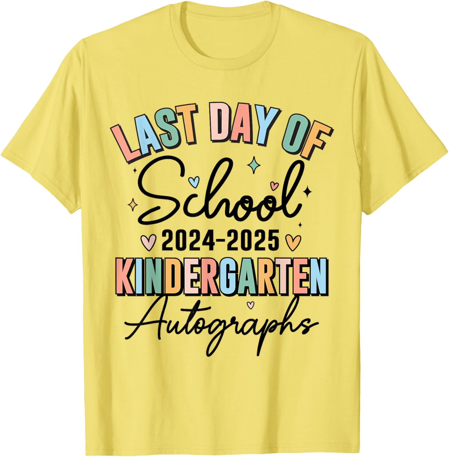 2024 Kindergarten Graduation T-Shirt for Boys and Girls with Autographs - 20
