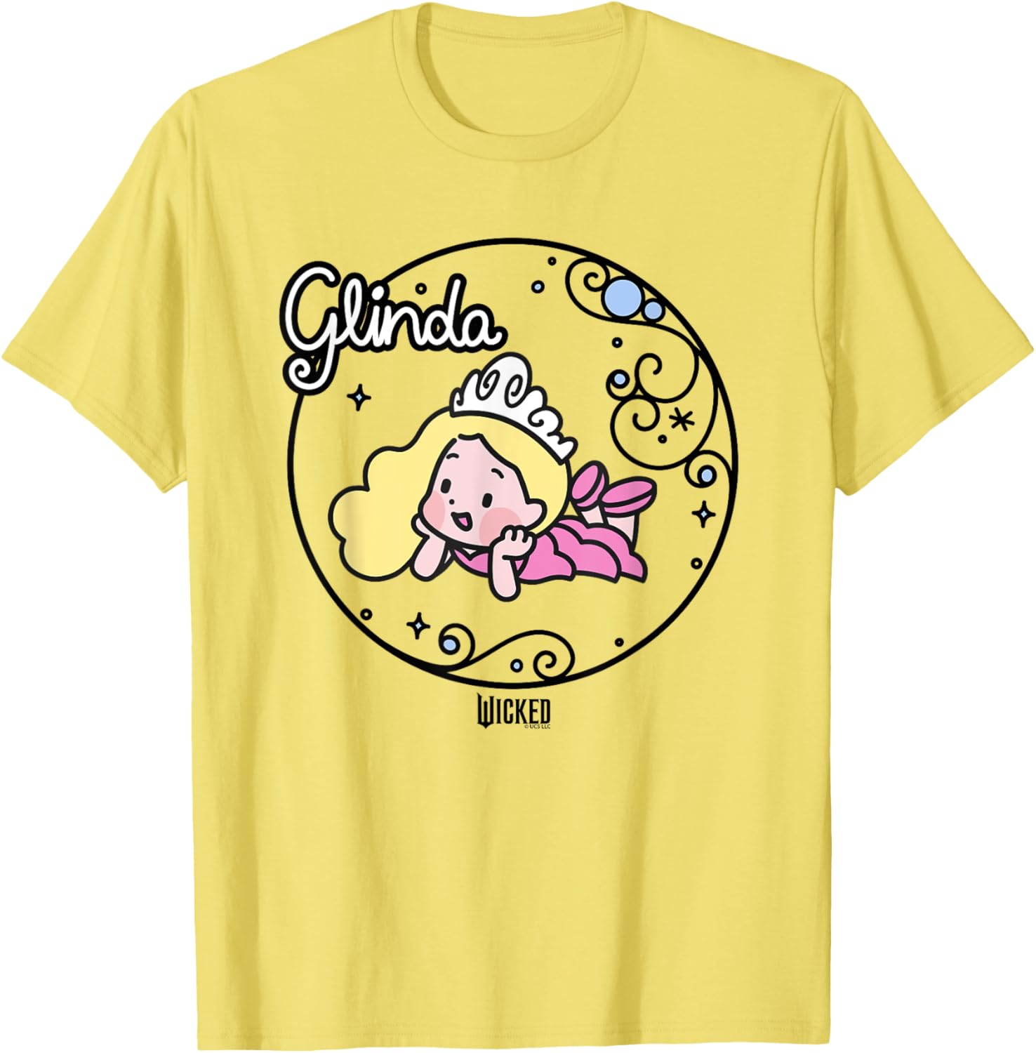 Wicked Glinda Daydreaming Cartoon T-Shirt for Fun Fashion Lovers - 10