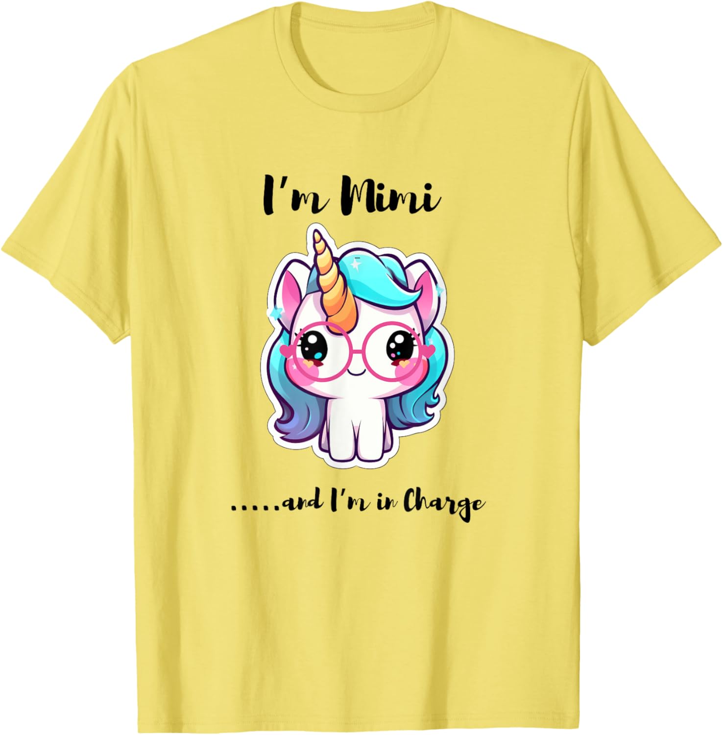 Funny I'm Mimi and I'm in Charge Unicorn T-Shirt for Kids and Adults - 17