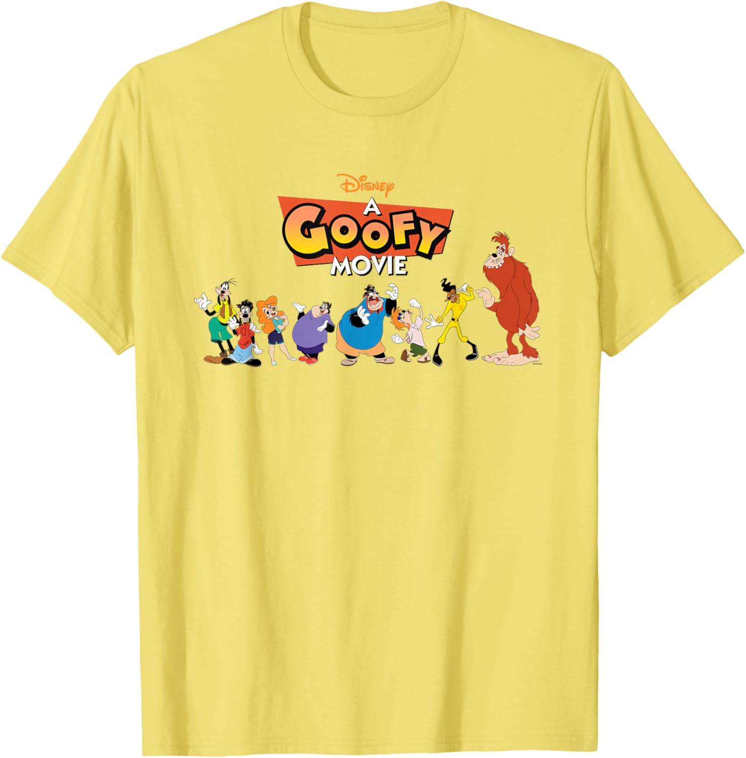 Disney A Goofy Movie 30th Anniversary Character Logo T-Shirt for Fans - 24