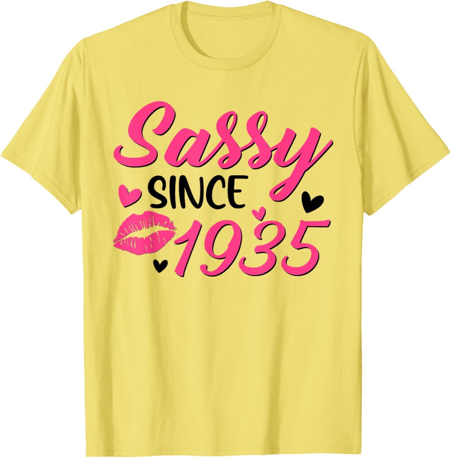 Sassy Since 1935 90th Birthday T-Shirt for Women Celebrating 90 Years - 6