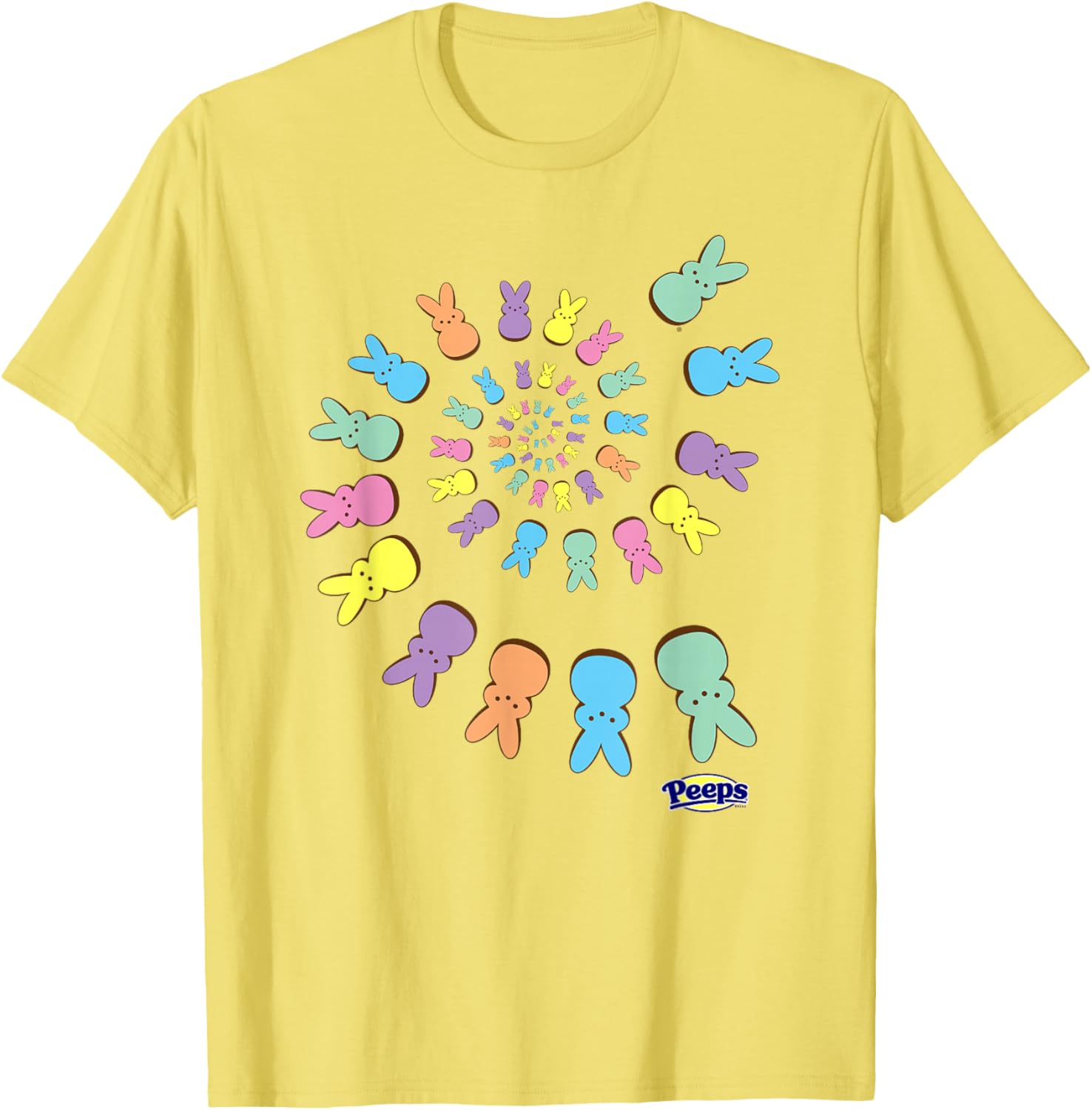 Colorful Peeps Easter T-Shirt with Sugary Bunnies Design for Fun Celebrations - 1