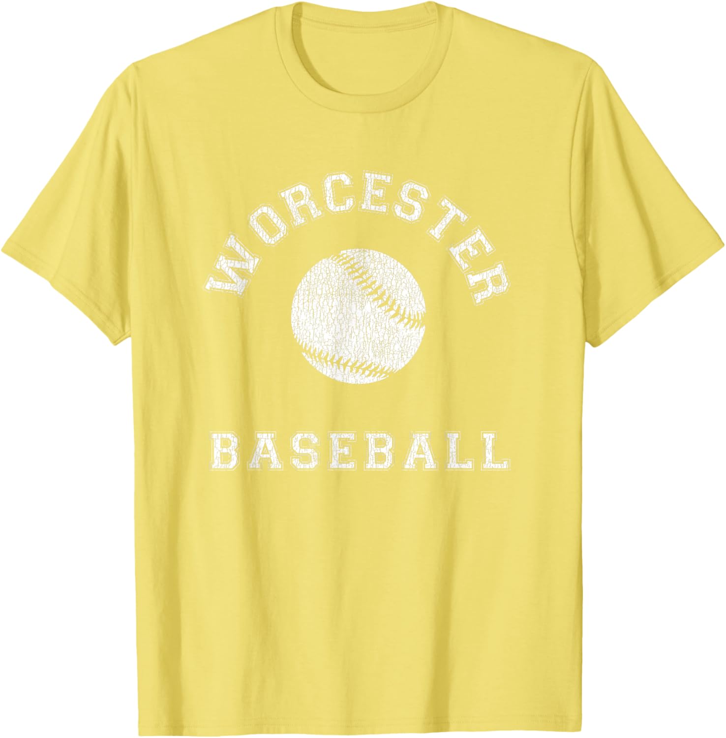 Worcester Baseball Distressed Retro Classic T-Shirt for Fans & Casual Wear - 5