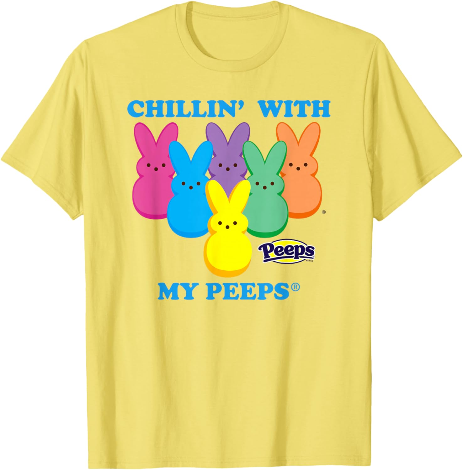 Peeps Easter Chillin With My Peeps Sweet Squad Fun T-Shirt for Kids - 6