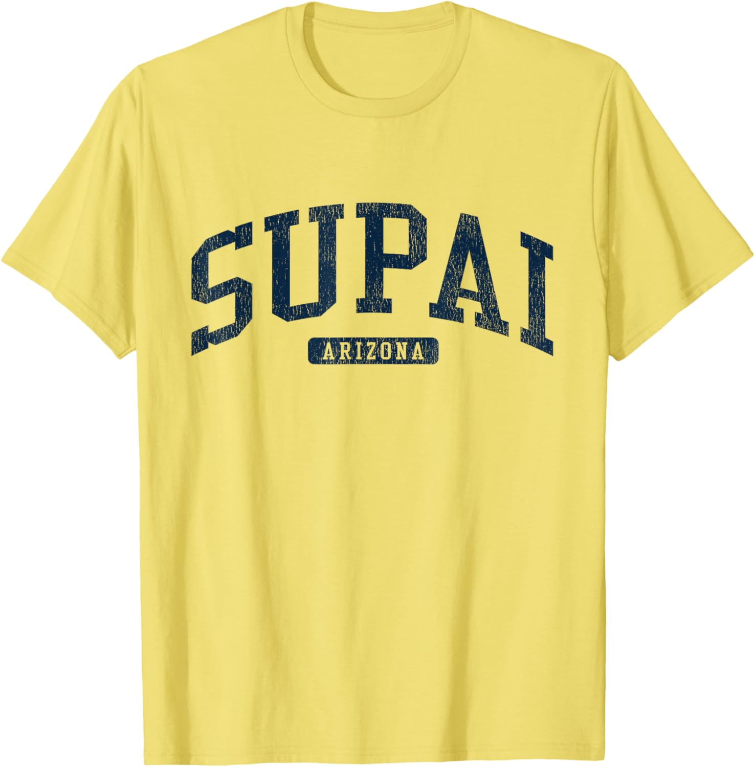 Supai Arizona College University Style Blue T-Shirt for a Casual Look - 2