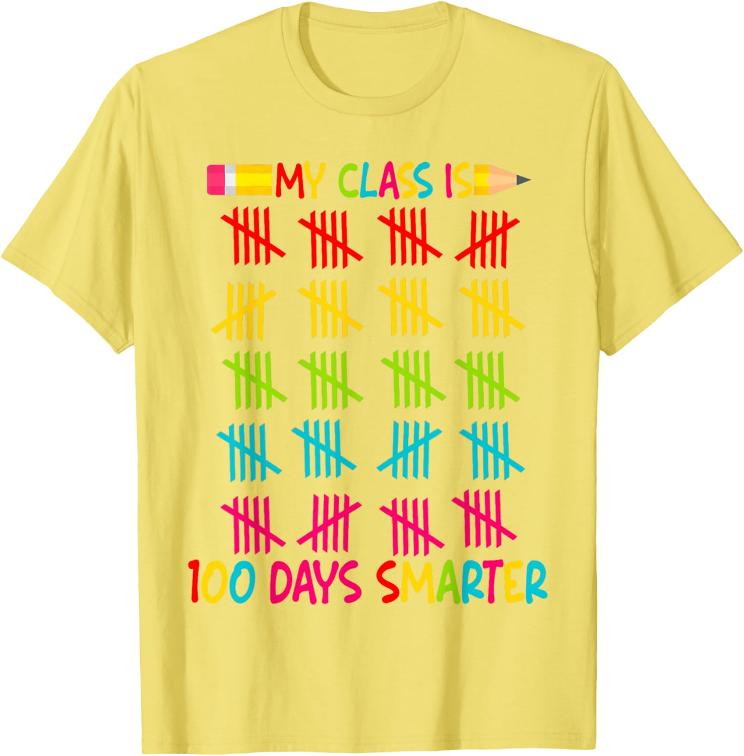 100 Days Smarter Teacher T-Shirt for 100th Day of School Celebrations - 25