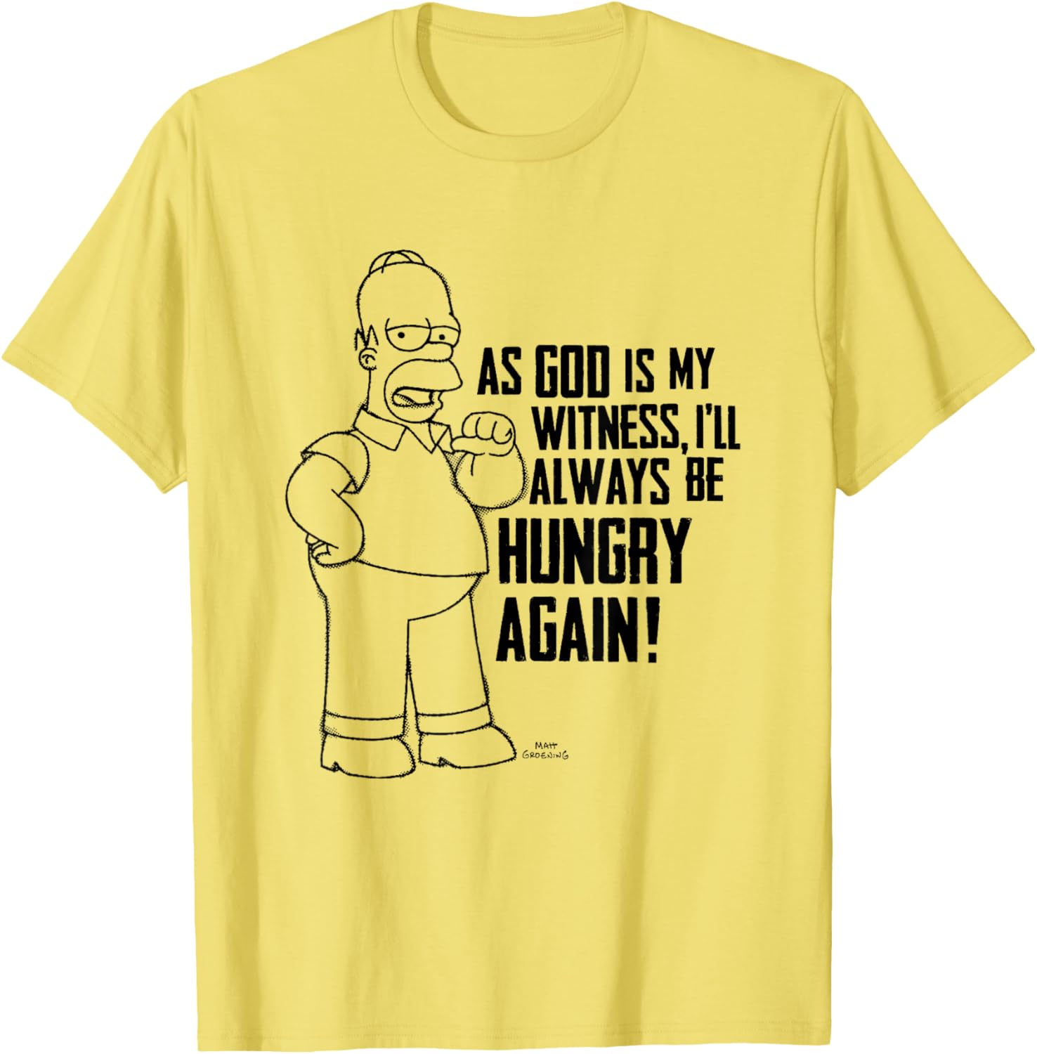 Homer Simpson Hungry Again T-Shirt for Fans of The Simpsons Comedy - 6