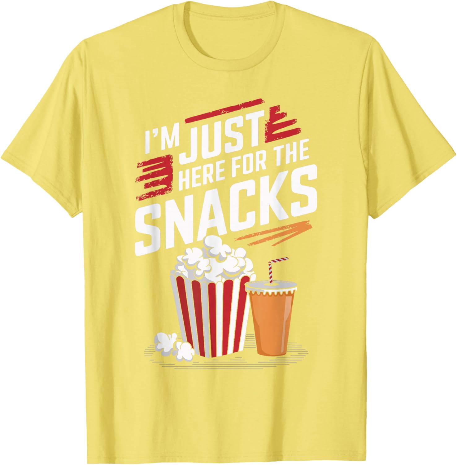 Funny Food Lover T-Shirt I'm Just Here For The Snacks Gift for Foodies - 7