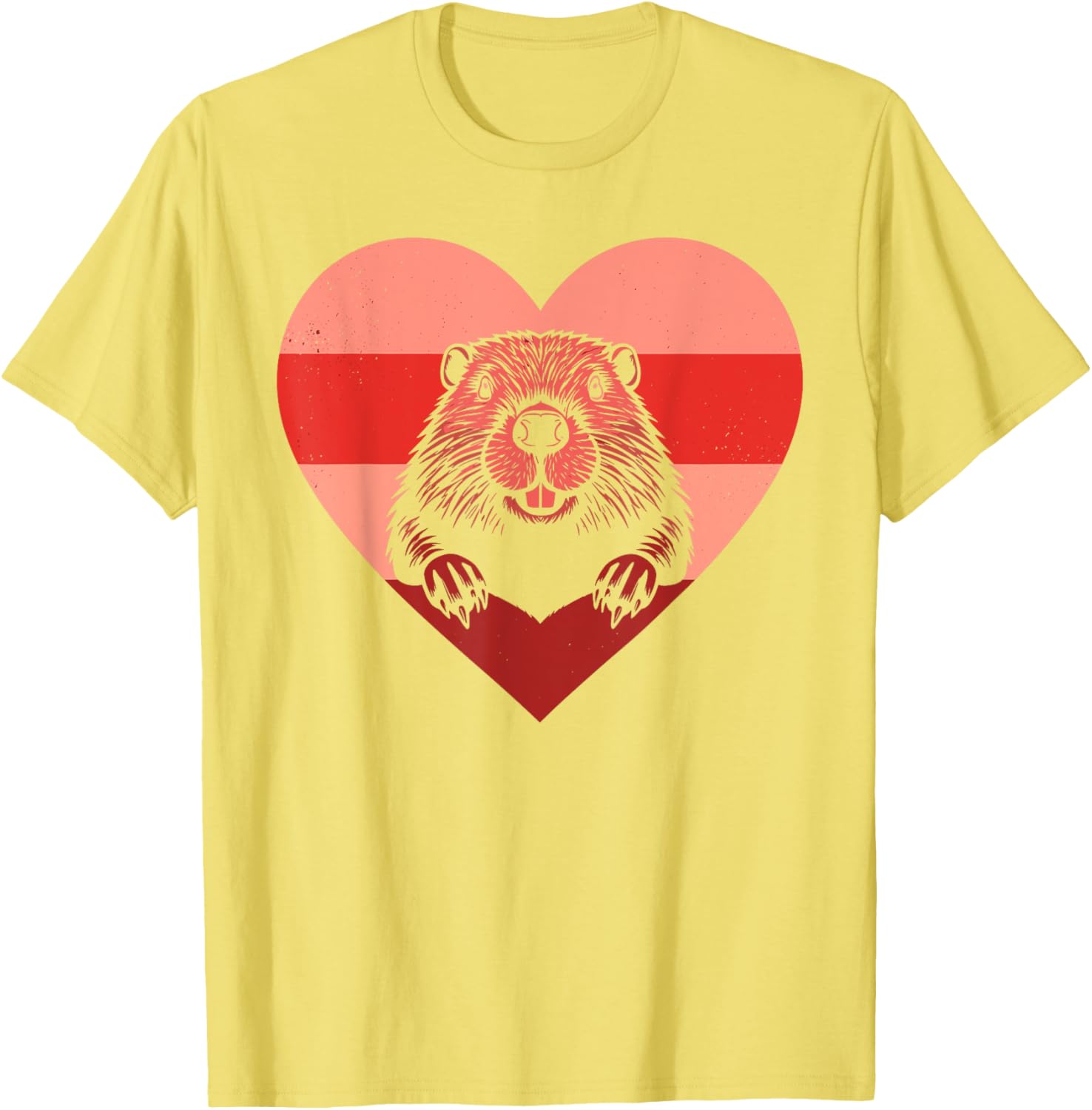 Retro Heart Beaver Vintage Valentine T-Shirt for Everyone - Fun Gift Idea - 11