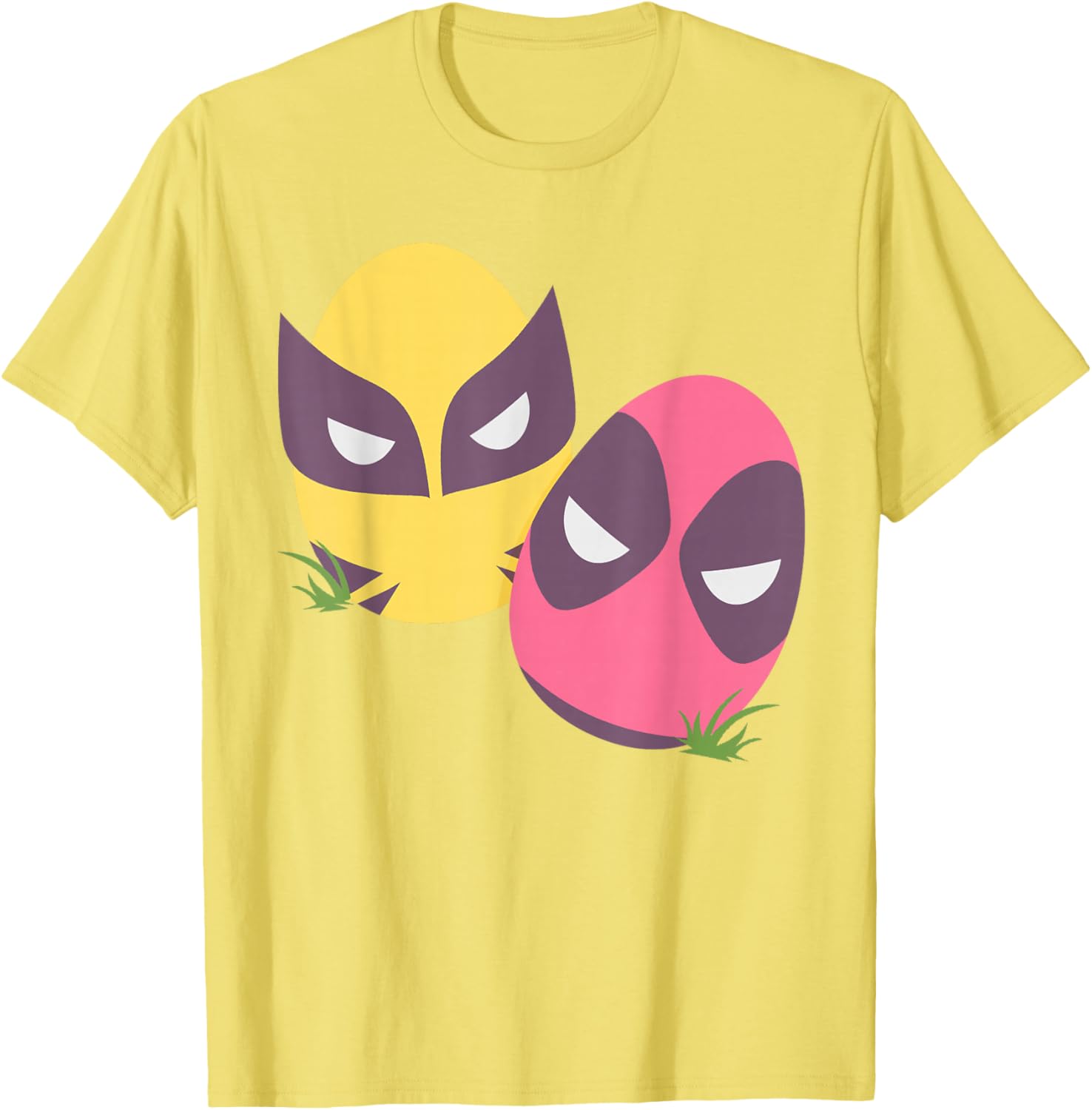Marvel Deadpool and Wolverine Pastel Easter Eggs T-Shirt for Spring Fun - 5