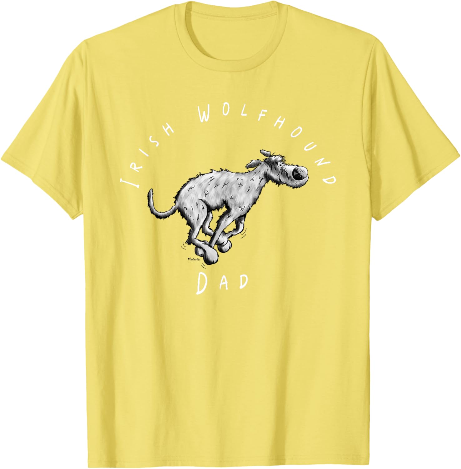 Irish Wolfhound Dad Fun Cartoon T-Shirt for Dog Lovers - Great Gift! - 24