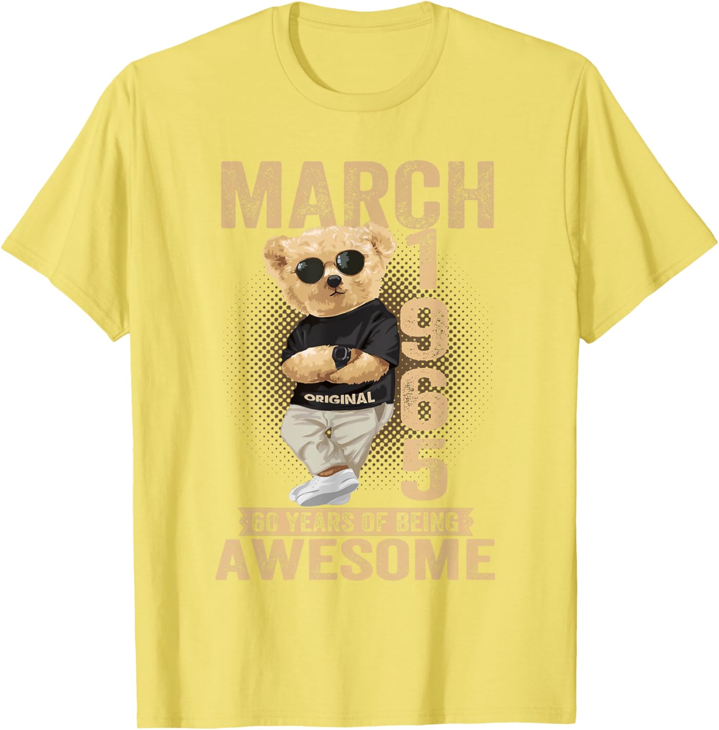 60th Birthday Teddy Bear T-Shirt for Men and Women Born in 1964 - 2