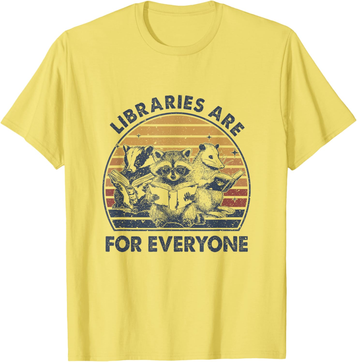Raccoon Librarian T-Shirt - Celebrate Reading with Banned Books Style - 8