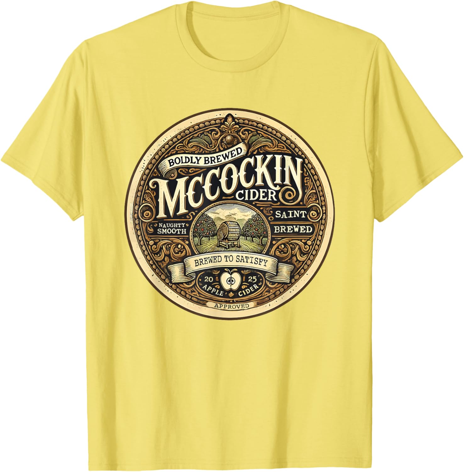 Funny Mccockin Cider St Patricks Day T-Shirt for Adults - Humor Apparel - 23