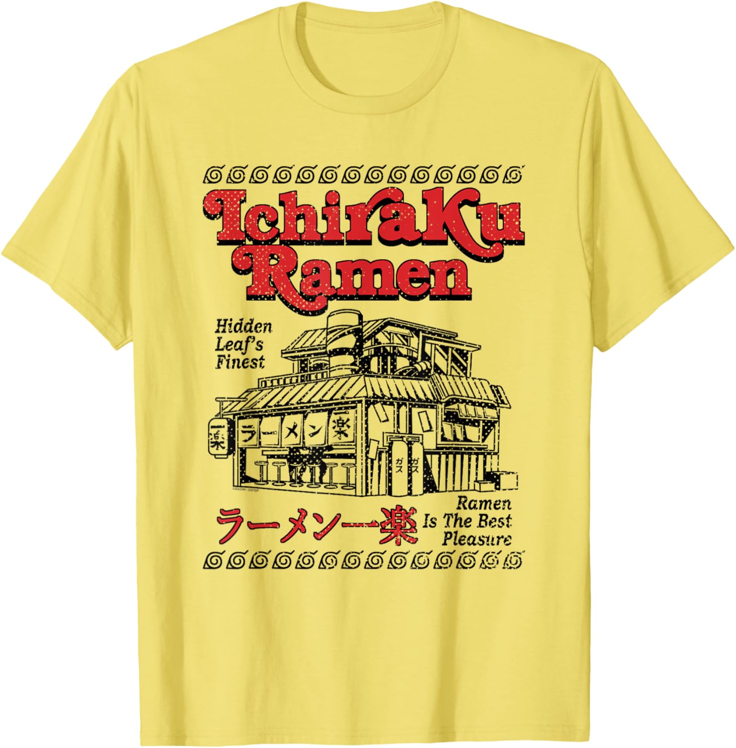 Naruto Shippuden Ichiraku Ramen Shop Retro Anime T-Shirt for Fans - 4