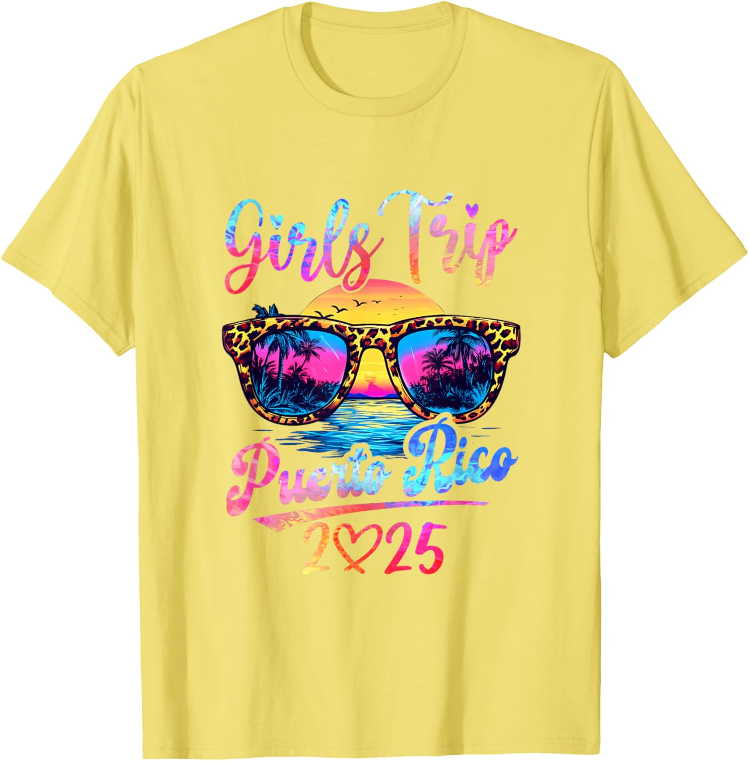 Girls Trip Puerto Rico 2025 Matching T-Shirt for Summer Vacation Fun - 1