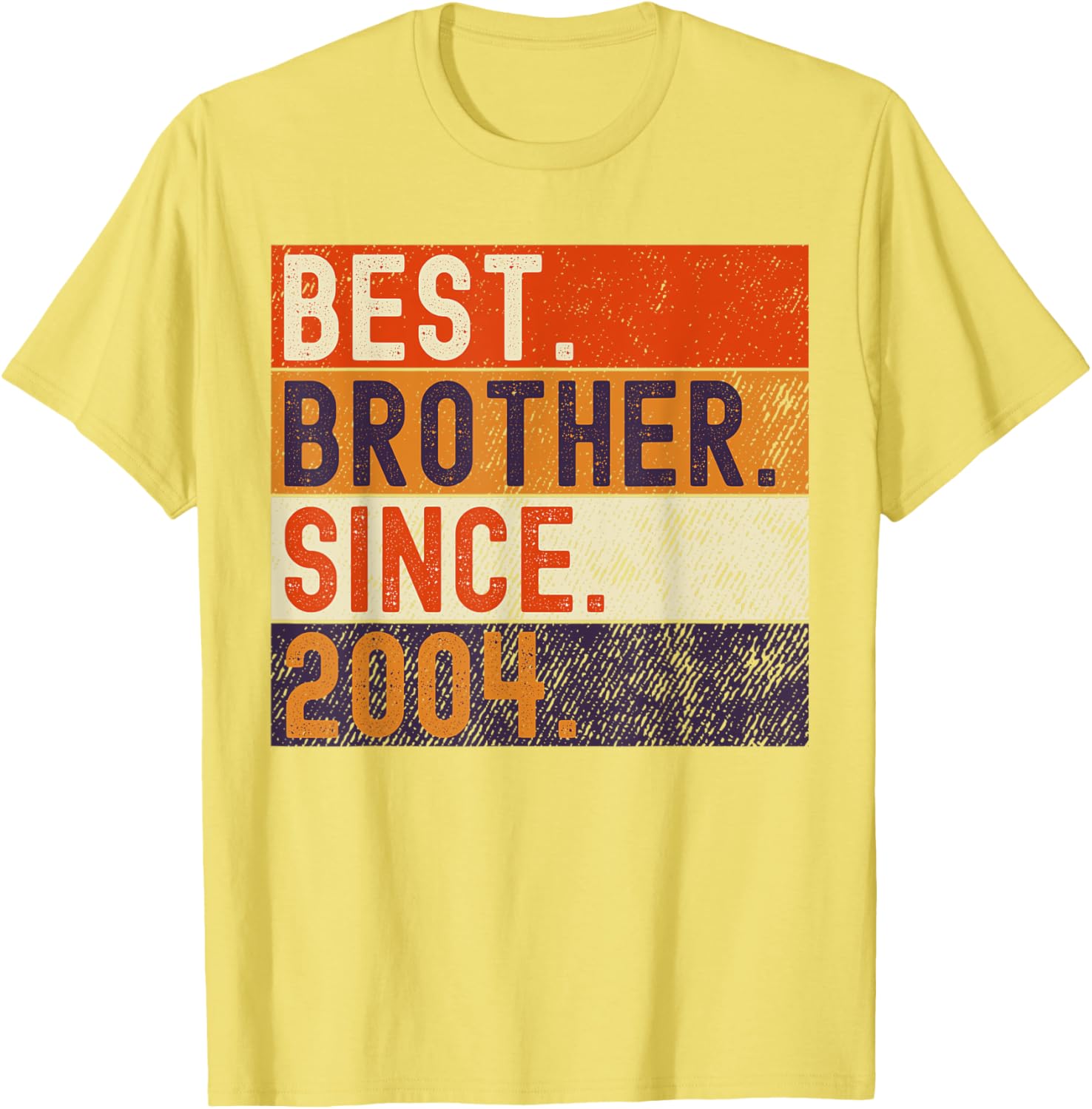 Vintage Best Brother Since 2004 Birthday T-Shirt for Family Celebrations - 27