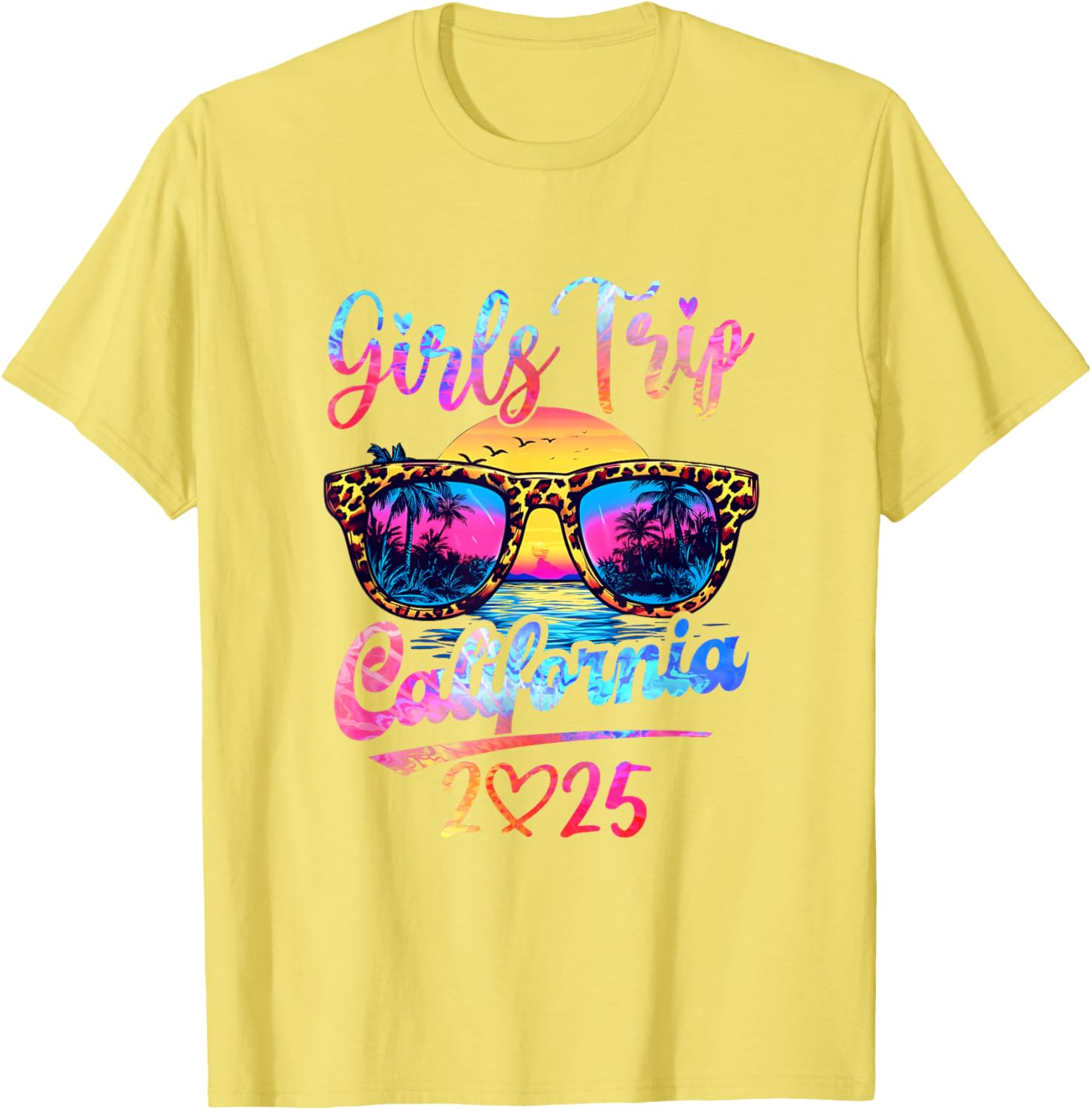 Girls Trip California 2025 Matching Summer Vacation T-Shirt for Women - 9