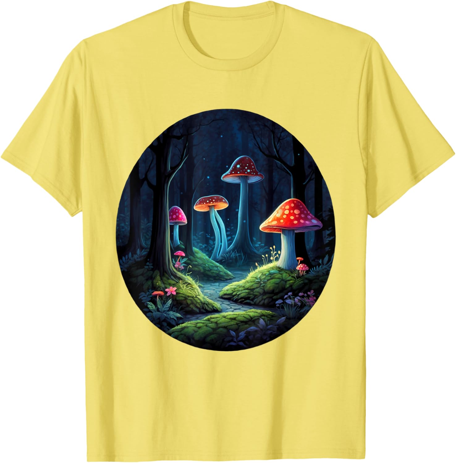Magical Forest Mushrooms Kids T-Shirt | Whimsical Enchanting Design - 12