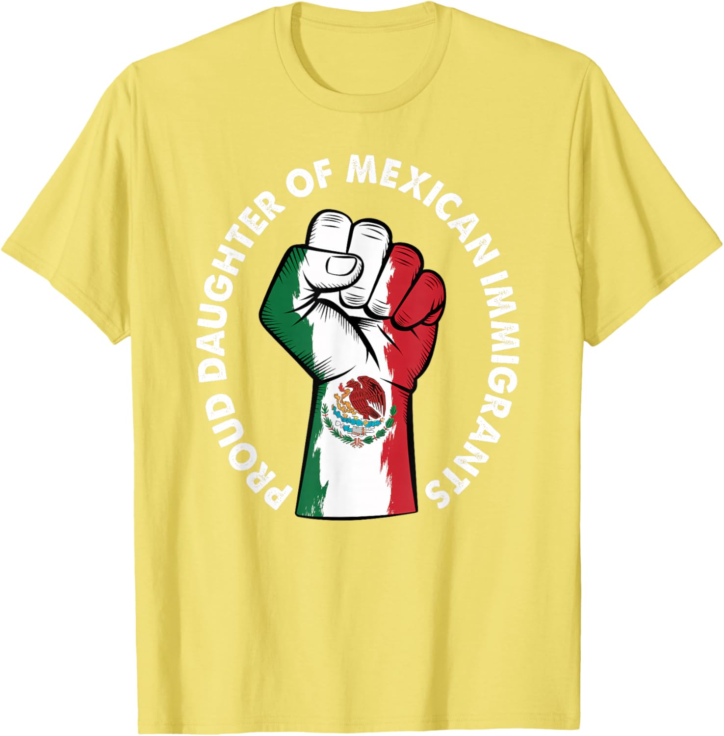 Proud Daughter of Immigrants Mexico Flag T-Shirt for Men and Women - 8
