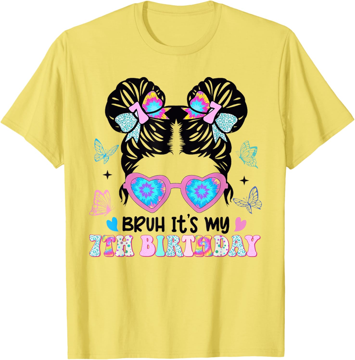 Retro 7th Birthday Girl T-Shirt for Fun Celebrations and Style - 3