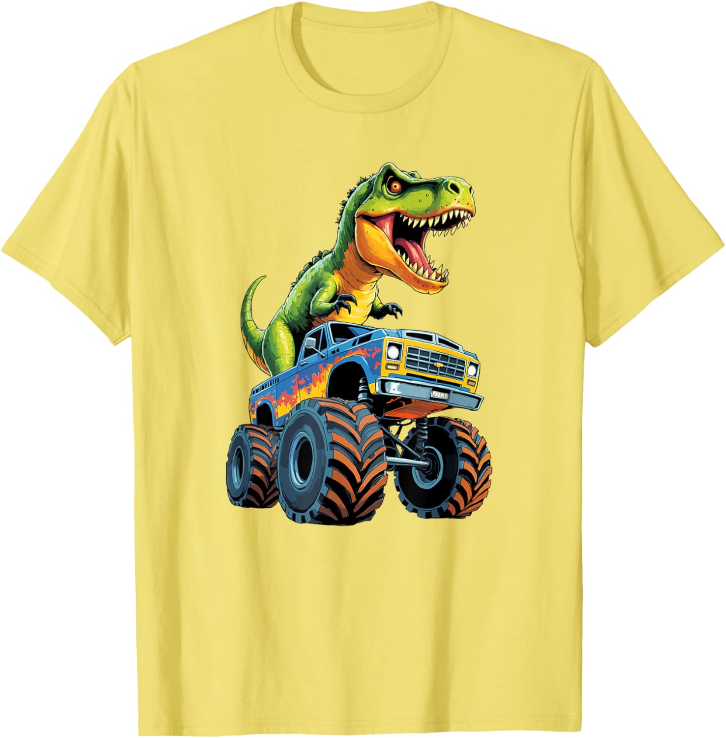 Monster Truck Dinosaur Birthday Party T-Shirt for Boys - Fun & Exciting! - 17