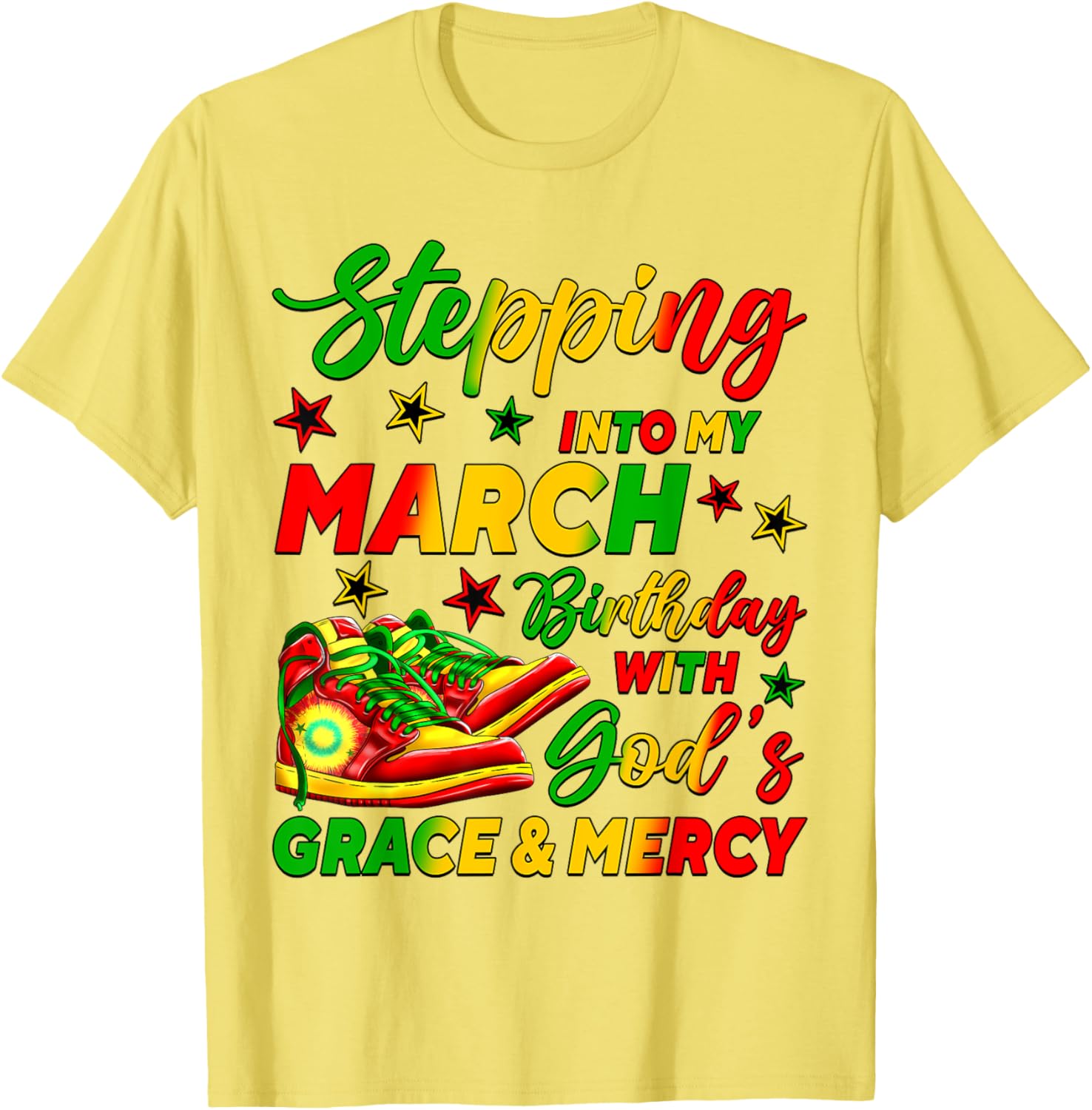 March Birthday African American Shoes T-Shirt for Celebrating in Style - 14