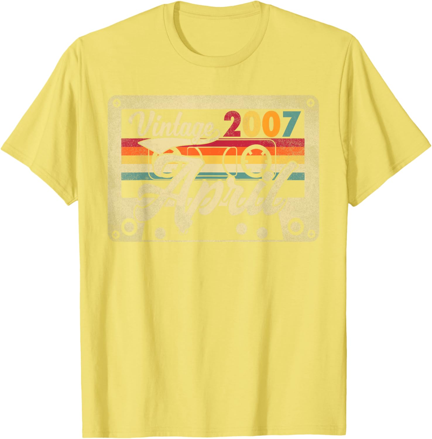 Funny Vintage April 2007 18th Birthday Retro T-Shirt for Celebration - 23