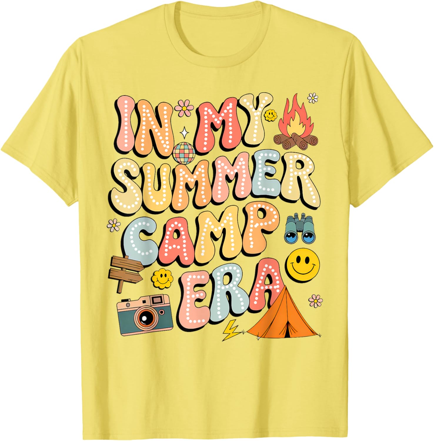 Groovy Summer Camp Crew Last Day of School T-Shirt for Fun Adventures - 28