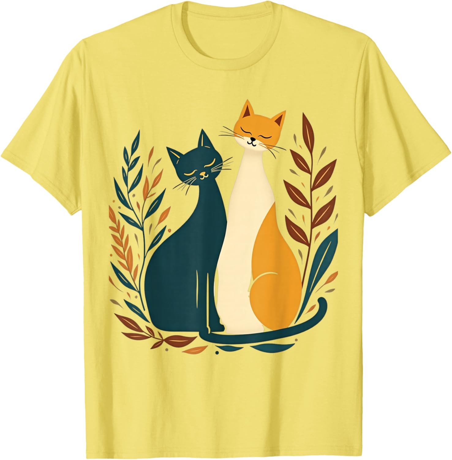 Vintage Mid-Century Modern Cat T-Shirt 50s 60s Retro Style Apparel - 13