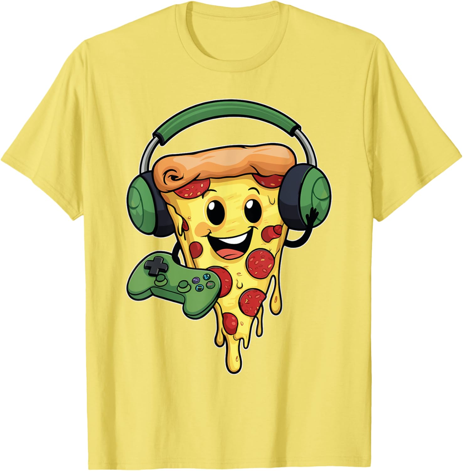 Funny Gamer Pizza Lovers T-Shirt for Video Game Enthusiasts - 6