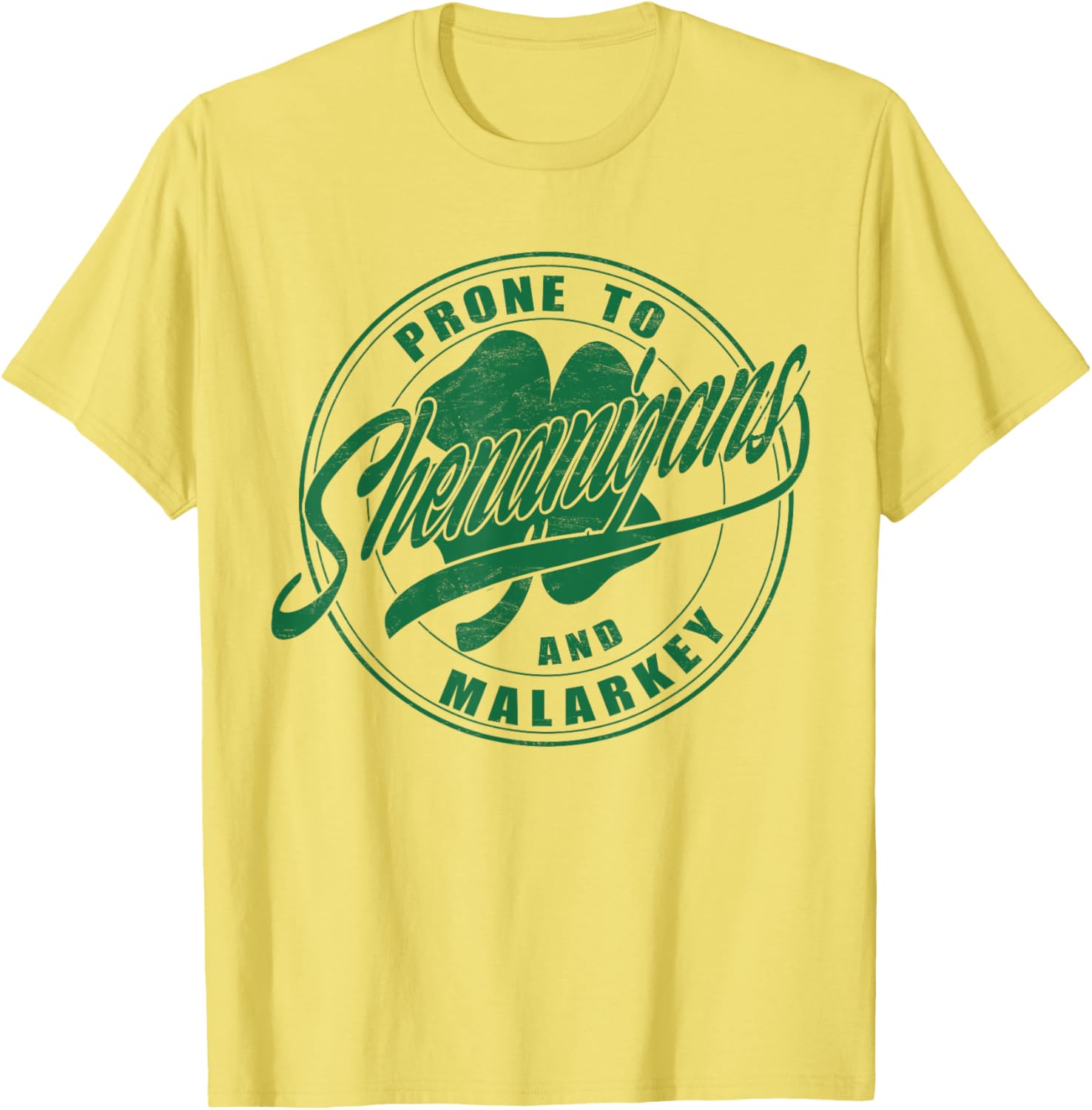 Prone to Shenanigans St Patrick's Day Clover T-Shirt for Fun Celebrations - 3