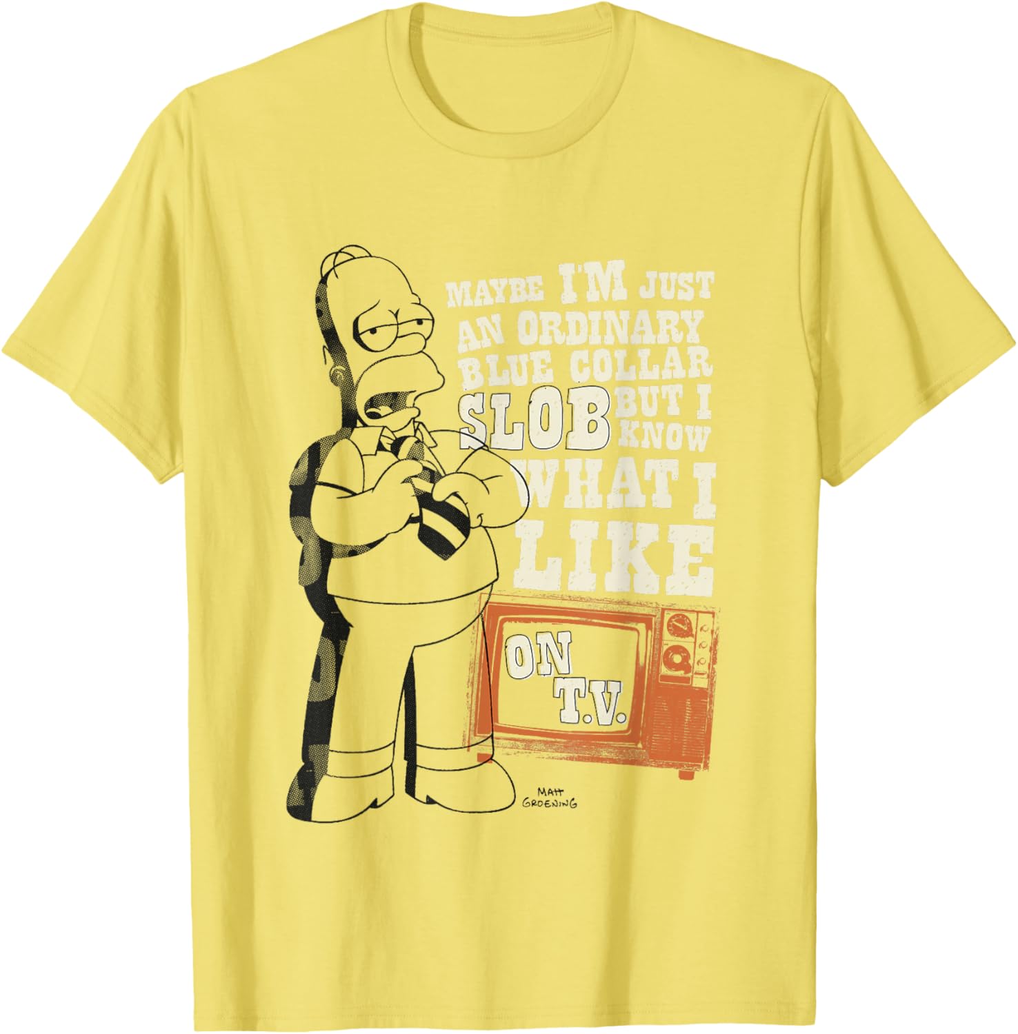 Homer Simpson Ordinary Blue Collar Slob T-Shirt for Fans and Collectors - 2
