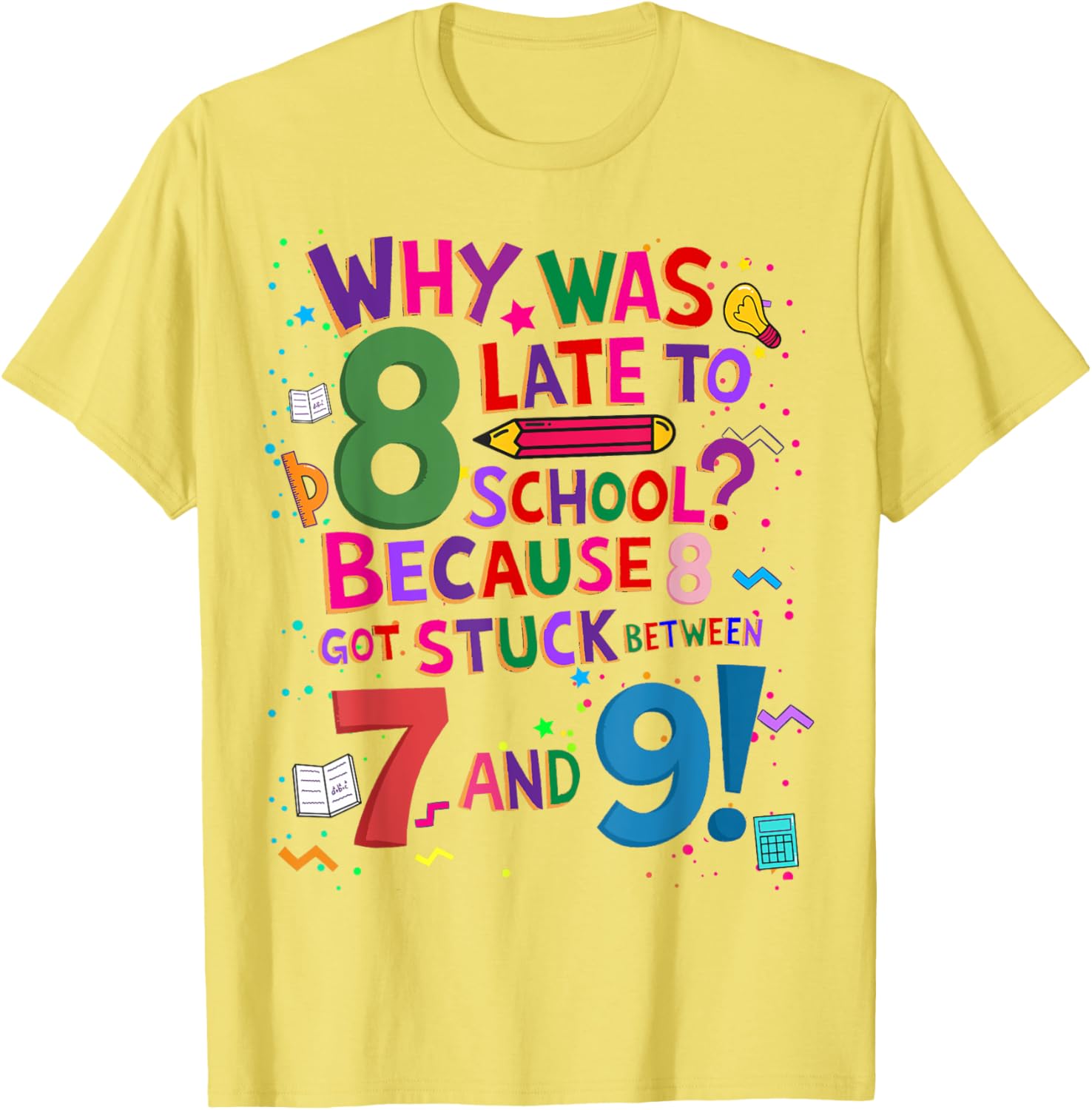 Kids Maths Day Costume T-Shirt with Fun Number Design for Learning Fun - 1